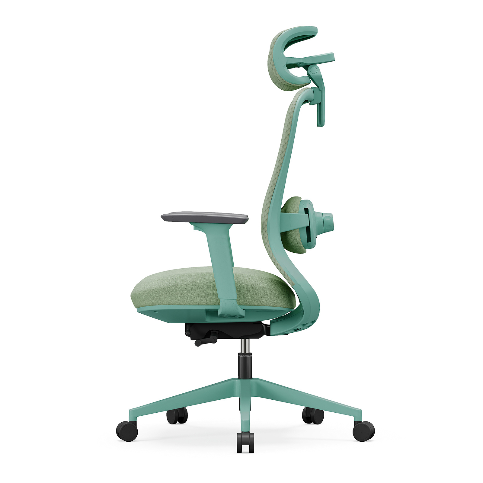 Fotel biurowy ergonomiczny ANGEL fizjO miętowy z funkcją masażu