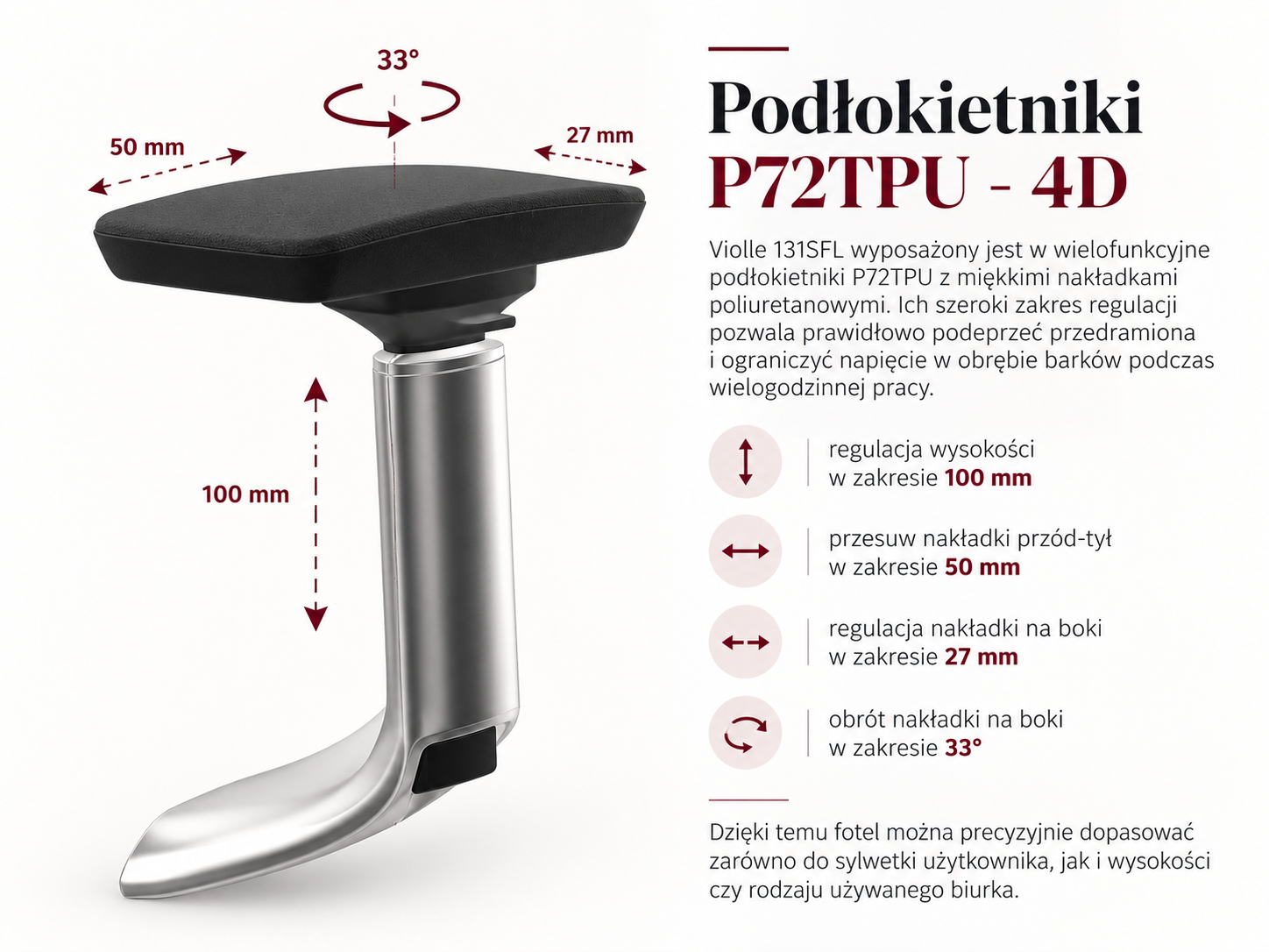 Violle 131SFL – ergonomiczny fotel sędziowski i menadżerski Profim