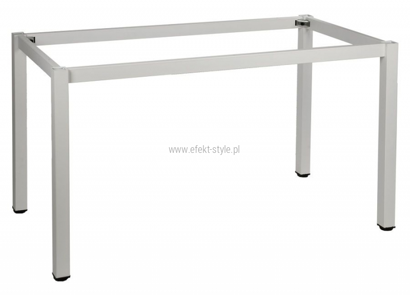 Stelaż metalowy do stołu i biurka A057/KB 66x66 cm, noga kwadratowa kolor biały