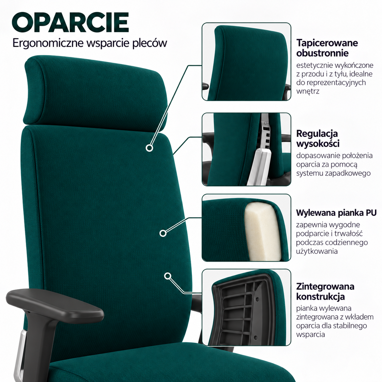 BEGIX Ergonomiczny fotel obrotowy zgodny z BHP / różne kolory