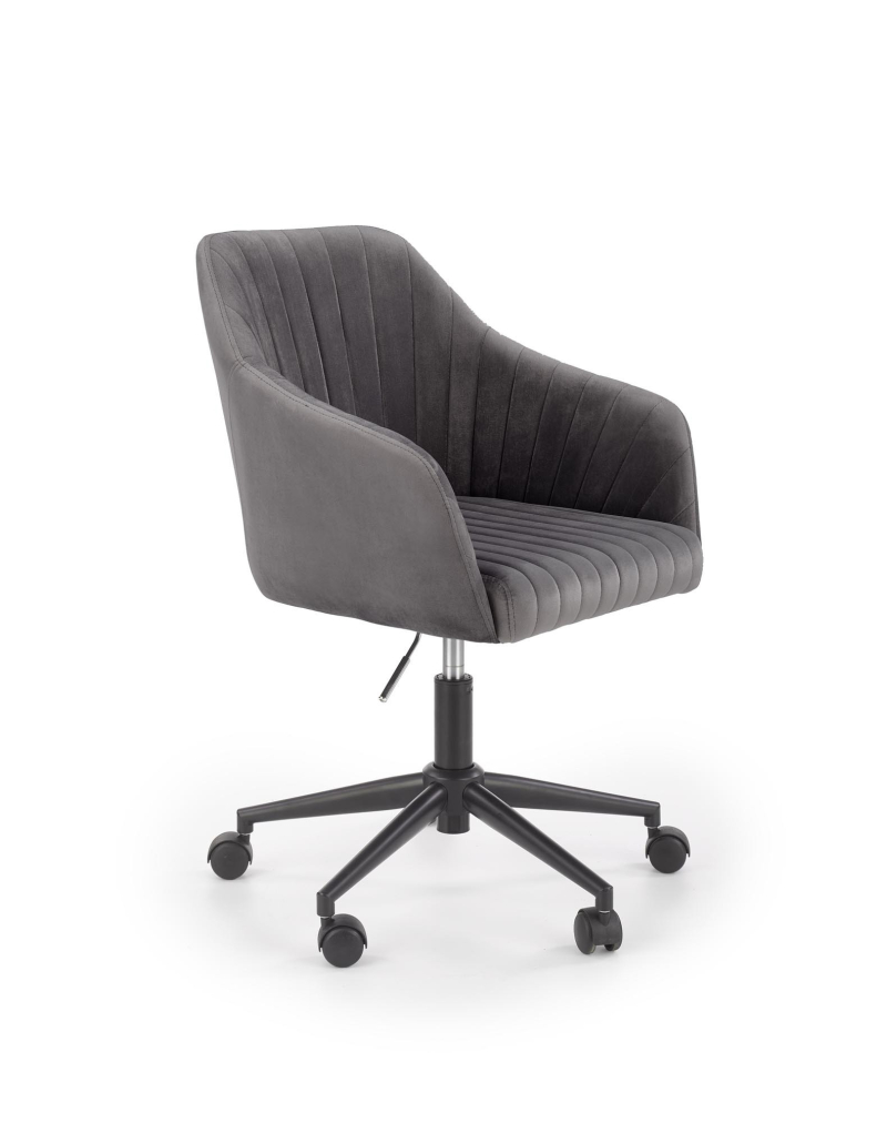 Fotel obrotowy FRESCO popielaty velvet