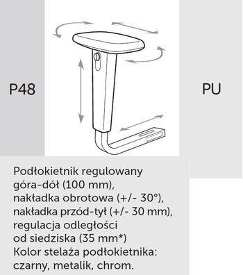 P48 PU czarny