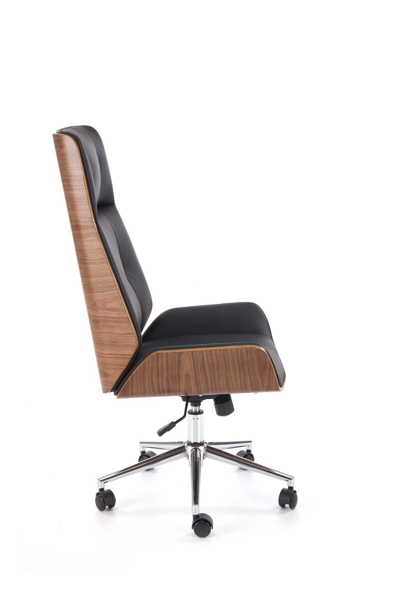 WEBSTER fotel gabinetowy orzechowy/czarny