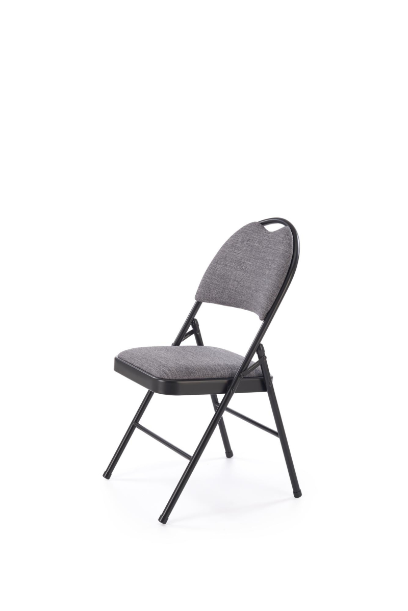 K566 krzesło składane, czarny / popiel