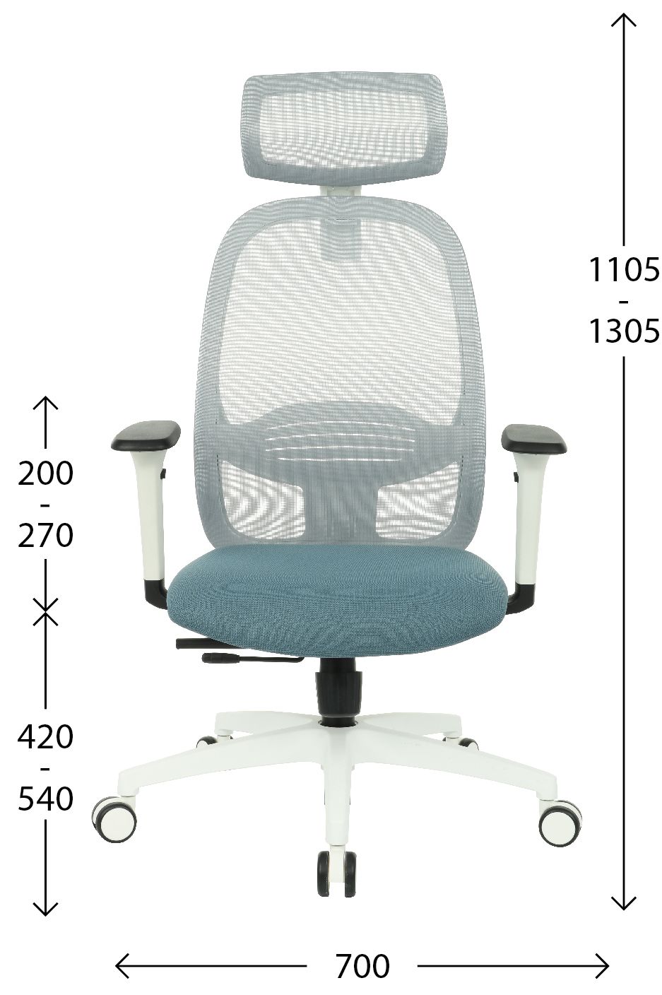 Fotel biurowy NODI WS HD WHITE