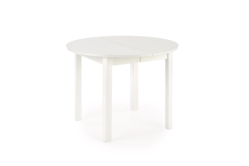 RINGO stół 102-142x102x76 cm, kolor blat - biały, nogi - biały