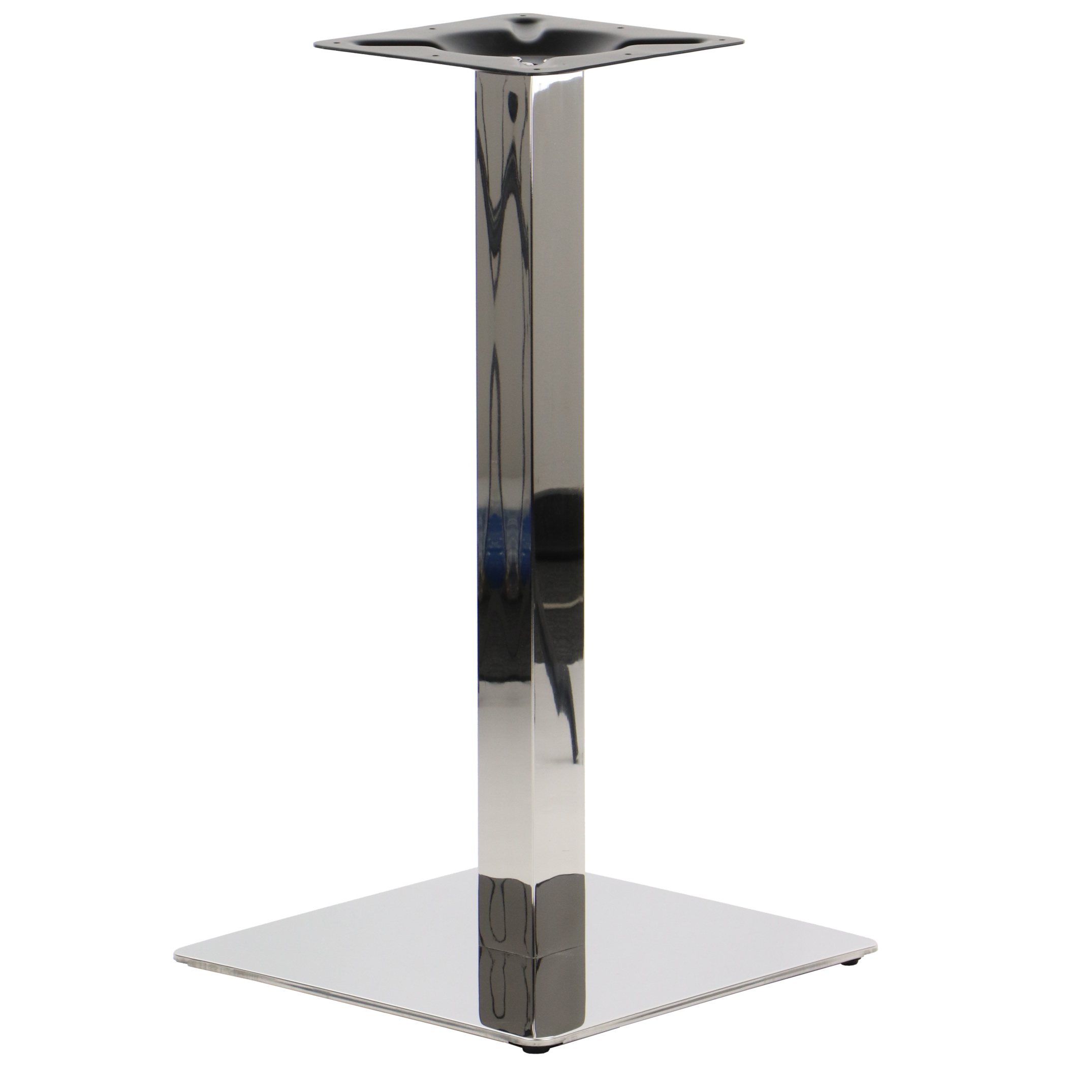 Podstawa do stolika SH-3002-5/60/P: wysokość 72,5 cm; 45x45 cm, stal polerowana