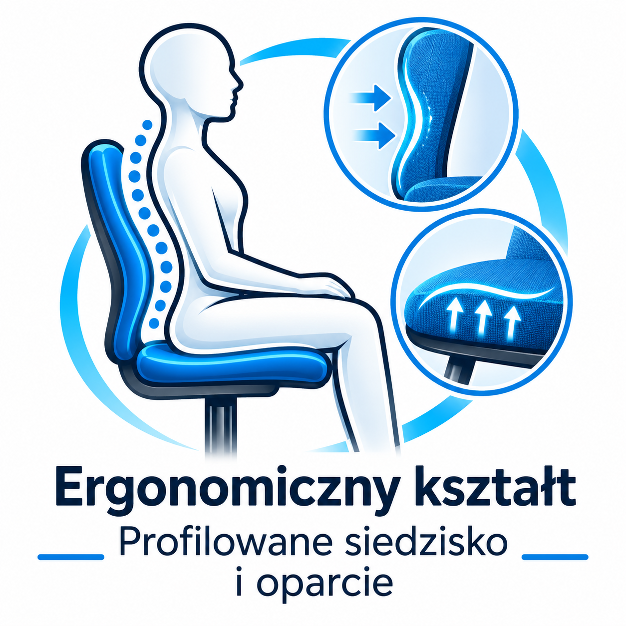 Krzesło szkolne MILO Turkusowy rozmiar 5