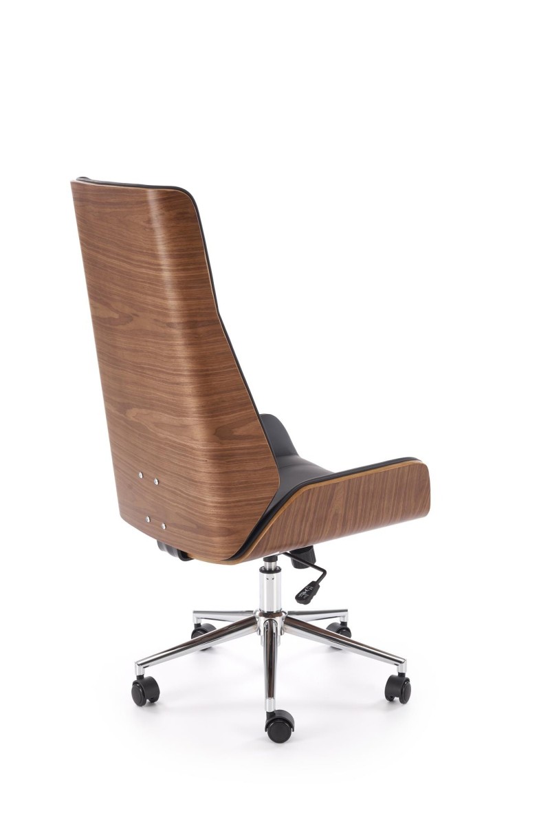 WEBSTER fotel gabinetowy orzechowy/czarny