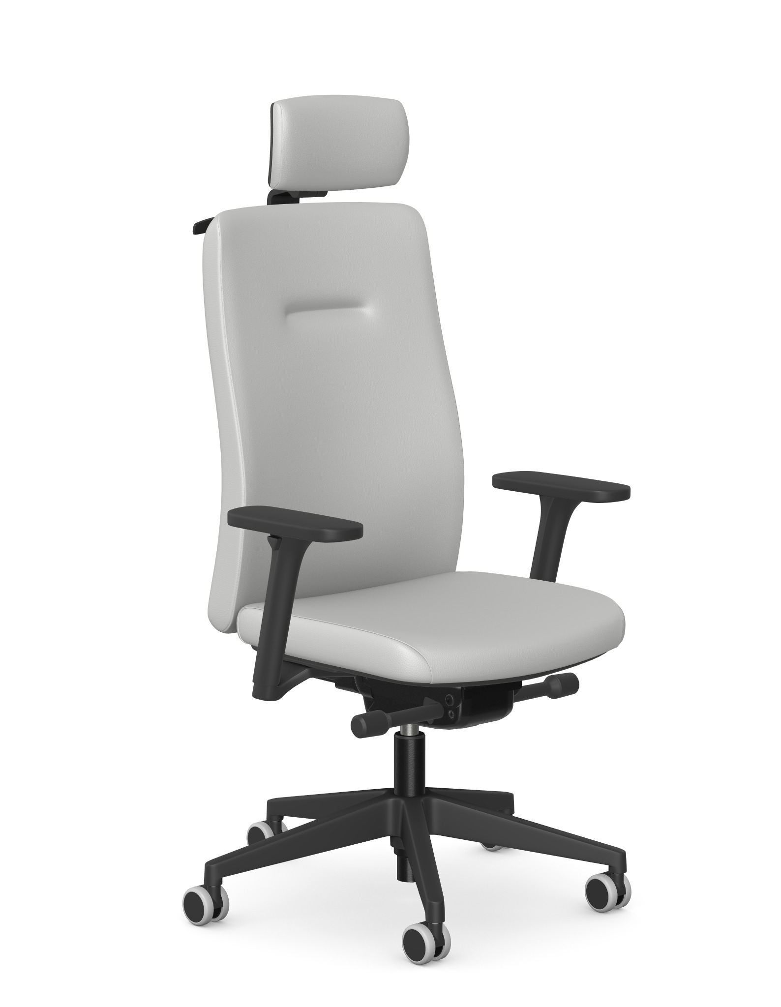 NEXT+ Fotel obrotowy z zagłówkiem atestowany do pracy 24/7 obciążenie 150 kg