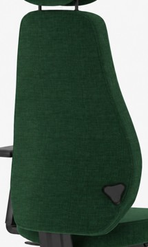 Fotel ergonomiczny sędziowski i gabinetowy wysoki Bjarg z zagłówkiem