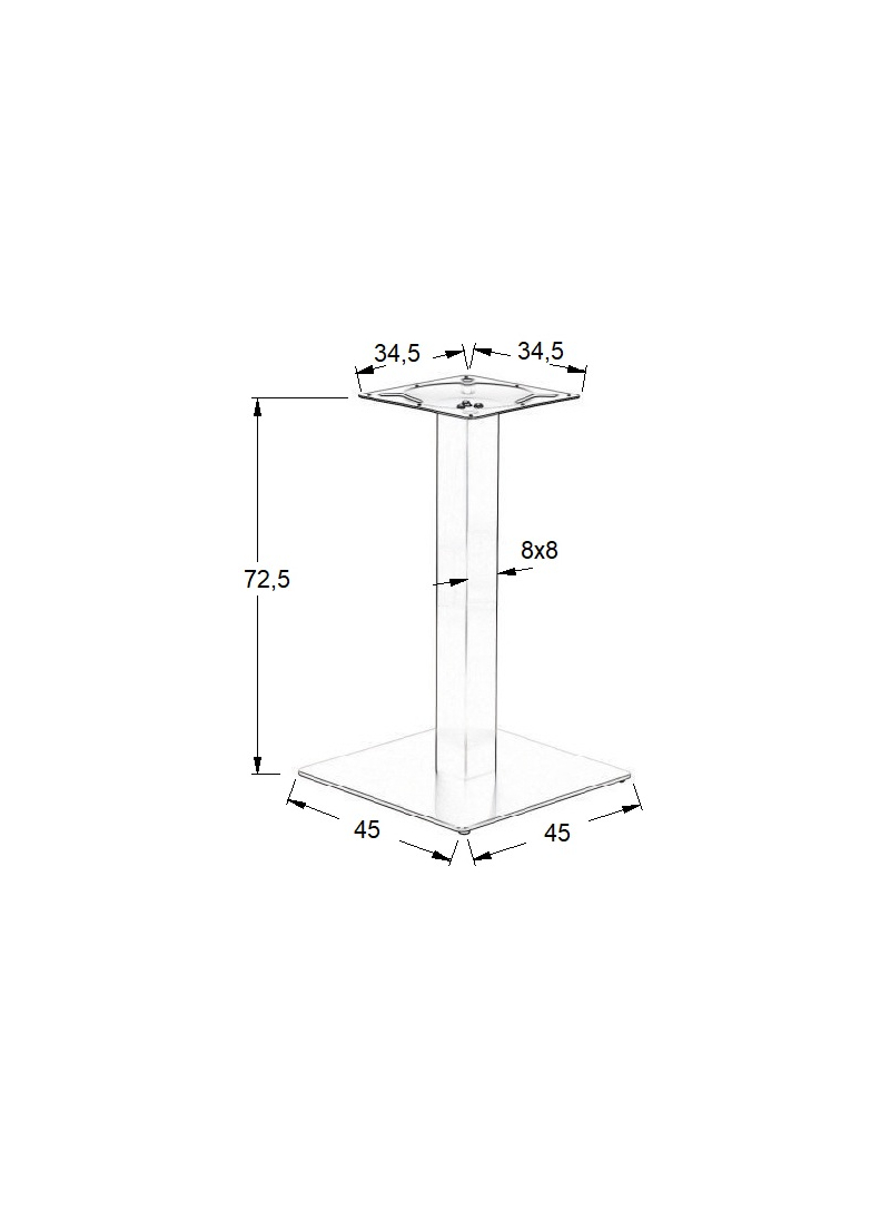 Podstawa stolika SH-5002-5/A - 45x45 cm