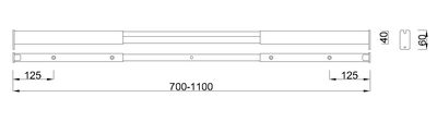długość belki 70-110 cm