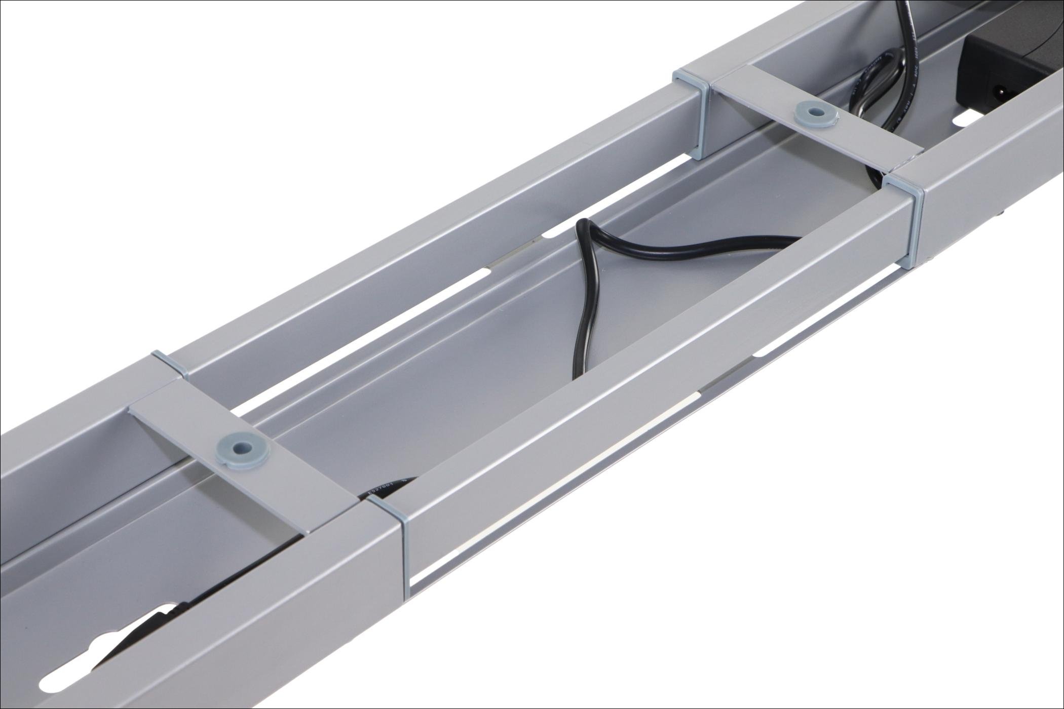Stelaż UT04E-2T/A z elektryczną regulacją wysokości w zakresie 71-118 cm; 2-silnikowy, kolor szary