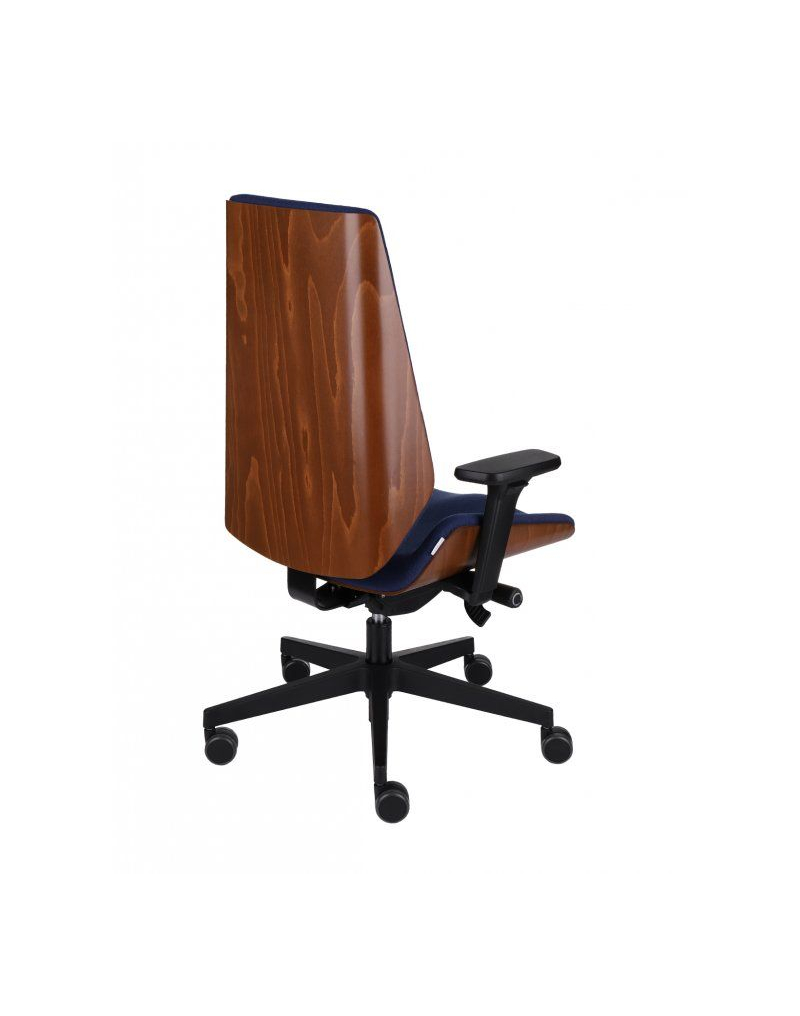 Fotel gabinetowy MOON WOOD BLACK