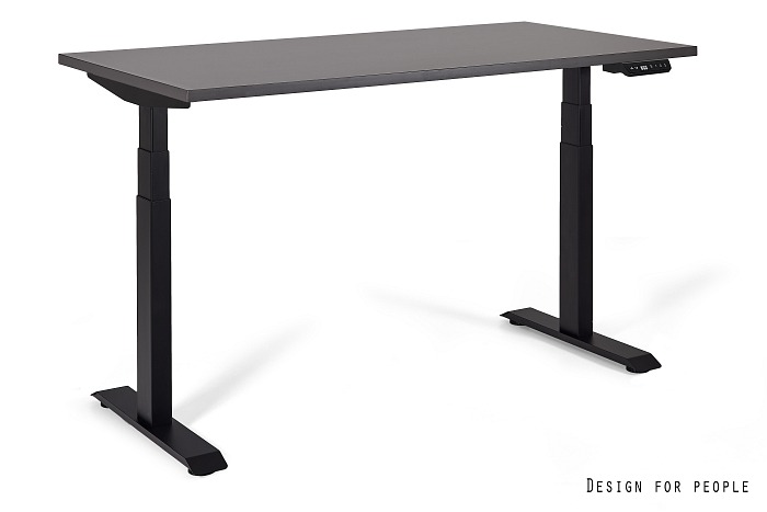 ACTIVE I-YZ-13 Biurko z elektryczną regulacją wysokości, blat 160x70 cm kolor antracyt, stelaż czarny