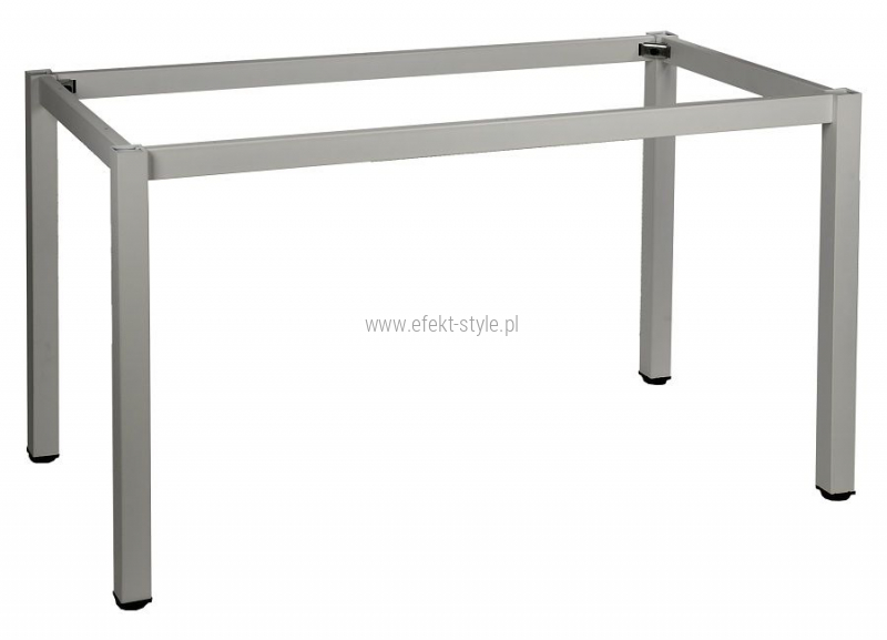 Stelaż metalowy do stołu i biurka A057/KA 176x76 cm, noga kwadratowa kolor aluminium
