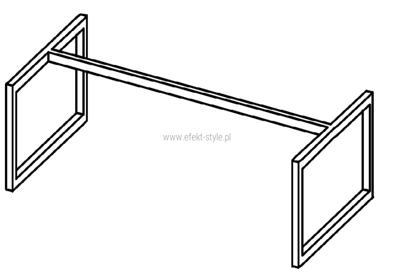 Stelaż szeroki niski do modułów komód/donic  HXS04 - 90x43x22,5h