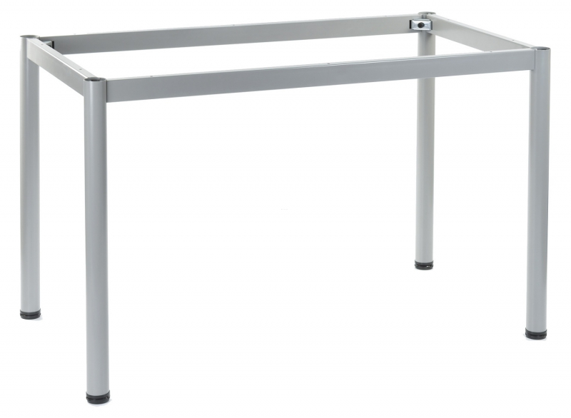 Stelaż metalowy do stołu i biurka 57/OA 116x66 cm, nogi okrągłe fi 5 cm - ALUMINIUM