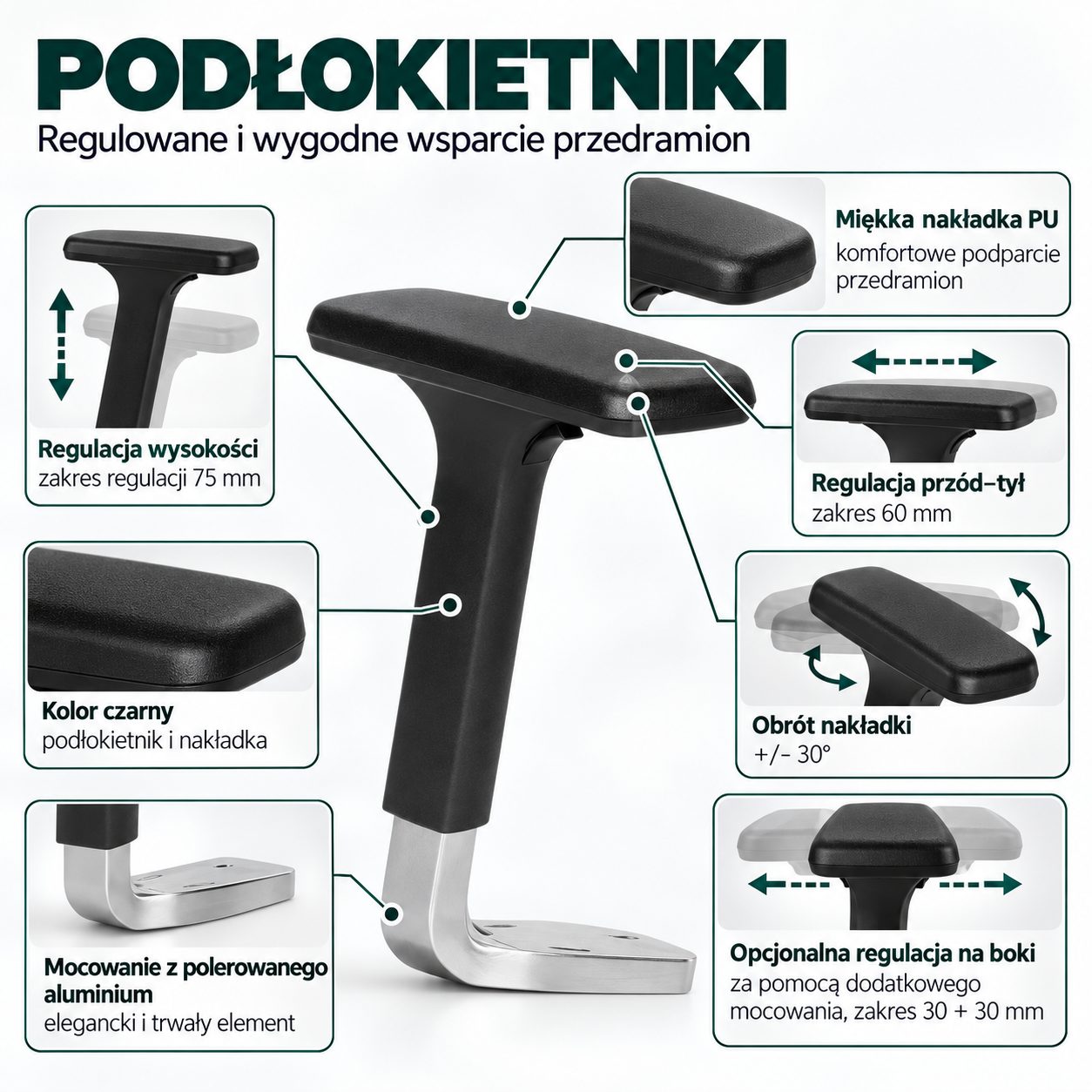 BEGIX Ergonomiczny fotel obrotowy zgodny z BHP / różne kolory