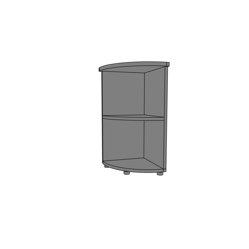 Regał biurowy narożny PS30 39X39X75H