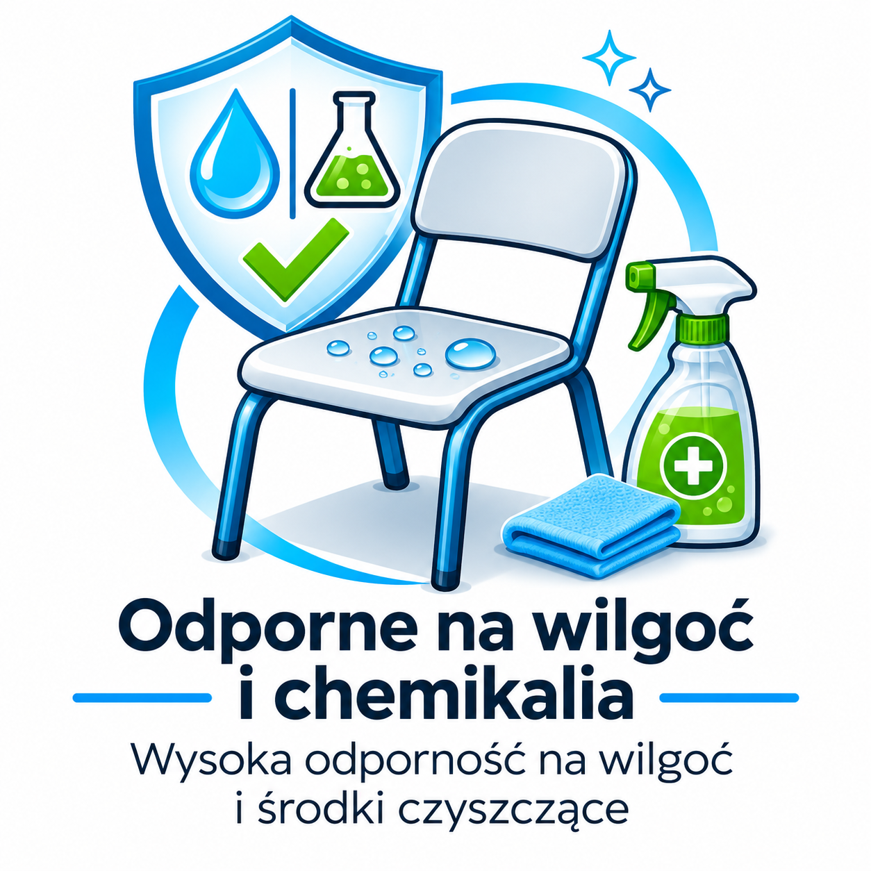 Krzesło szkolne MILO Turkusowy rozmiar 5