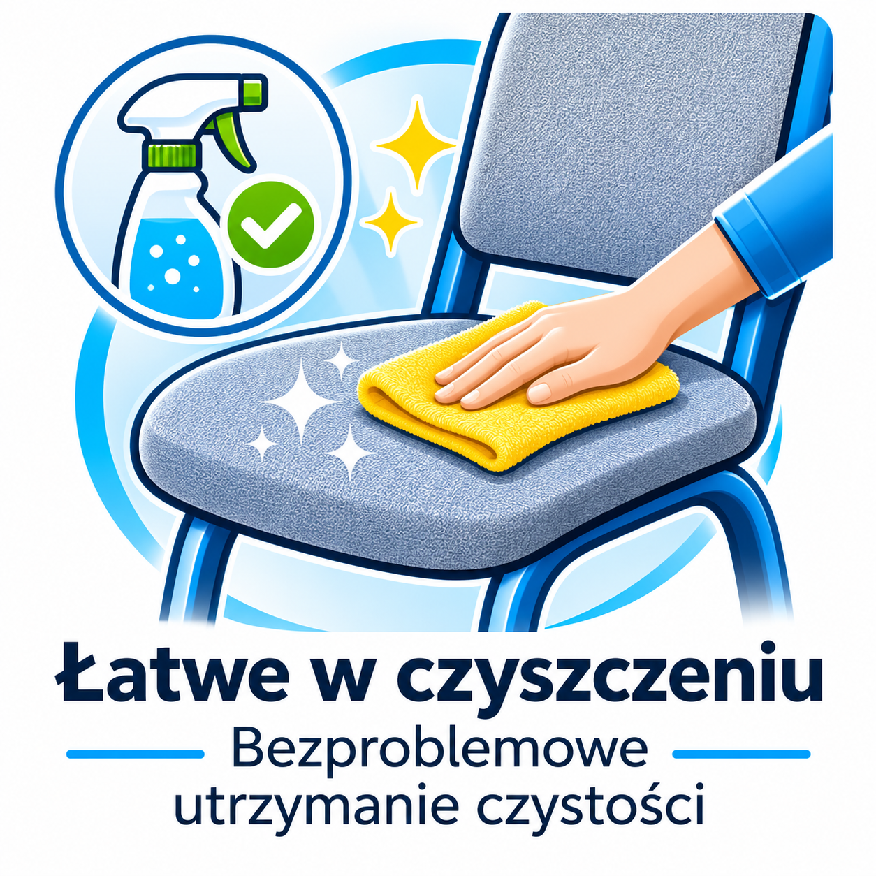 Krzesło szkolne MILO Turkusowy rozmiar 5
