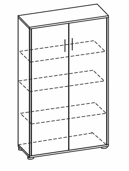 Szafa STATUS PROSTY G0501M - 80x38x130h