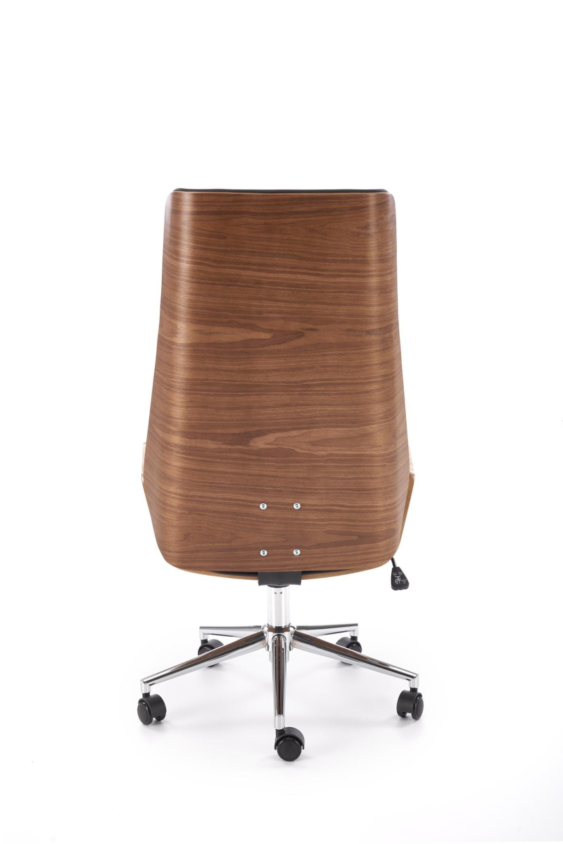 WEBSTER fotel gabinetowy orzechowy/czarny