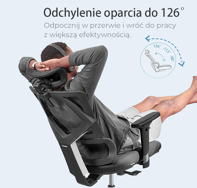 Fotel ergonomiczny ANGEL biurowy obrotowy Dakota 2.0