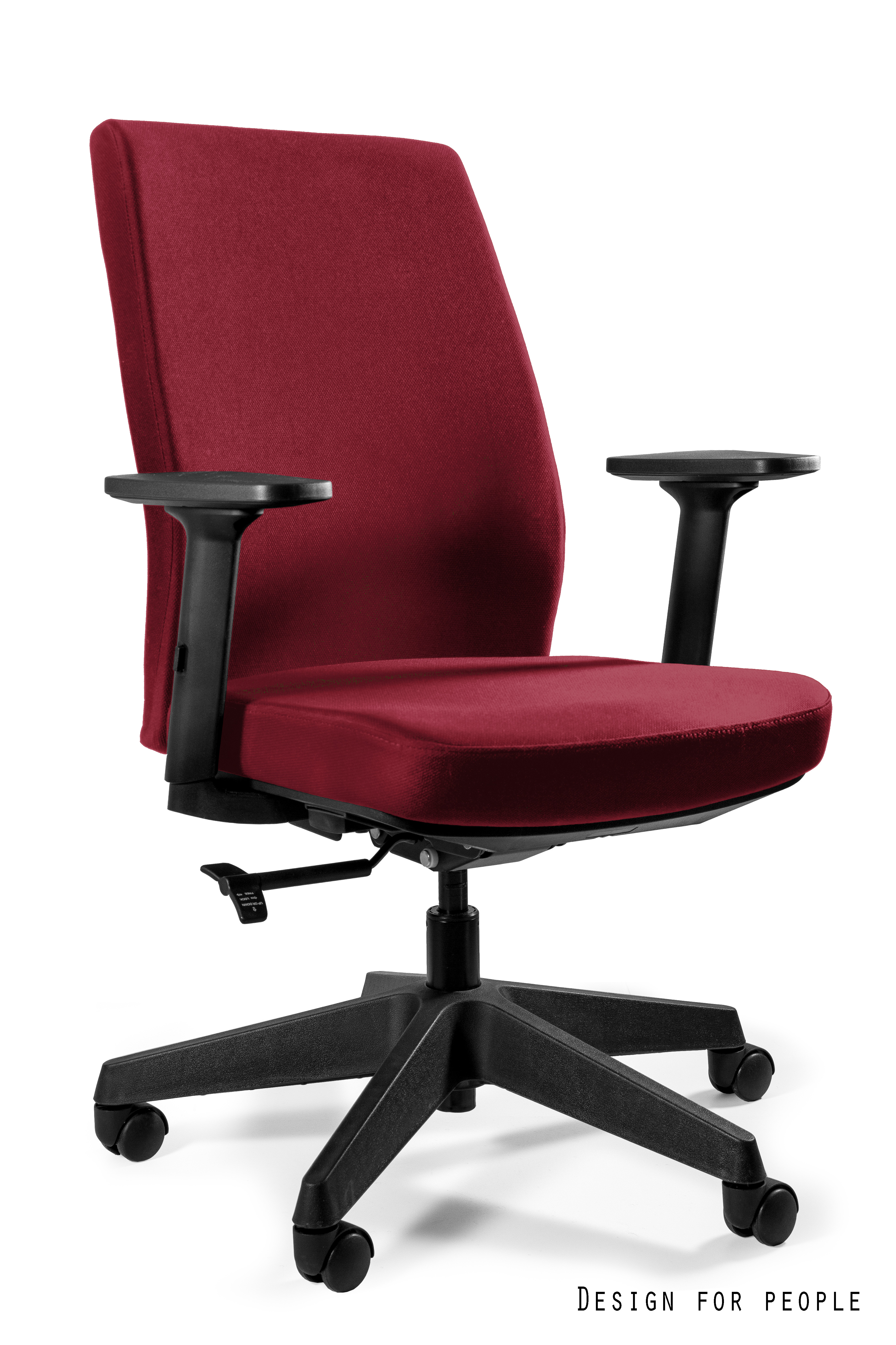 Fotel obrotowy WORK z atestem do pracy 24/7 - BL402 DEEPRED