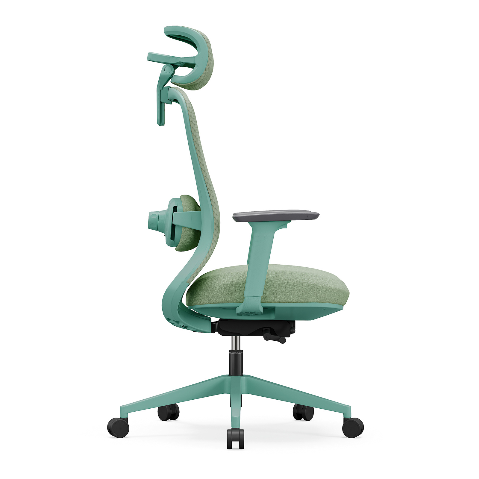 Fotel biurowy ergonomiczny ANGEL fizjO miętowy z funkcją masażu