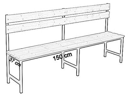 jednostronna z oparciem 150 cm