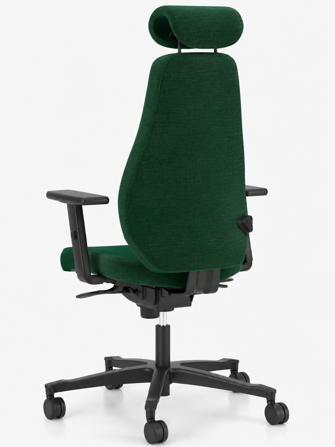 Fotel ergonomiczny sędziowski i gabinetowy wysoki Bjarg z zagłówkiem