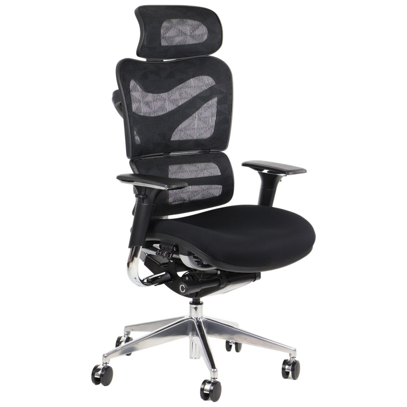 ErgoNew S7 Fotel biurowy obrotowy siedzisko tkaninowe