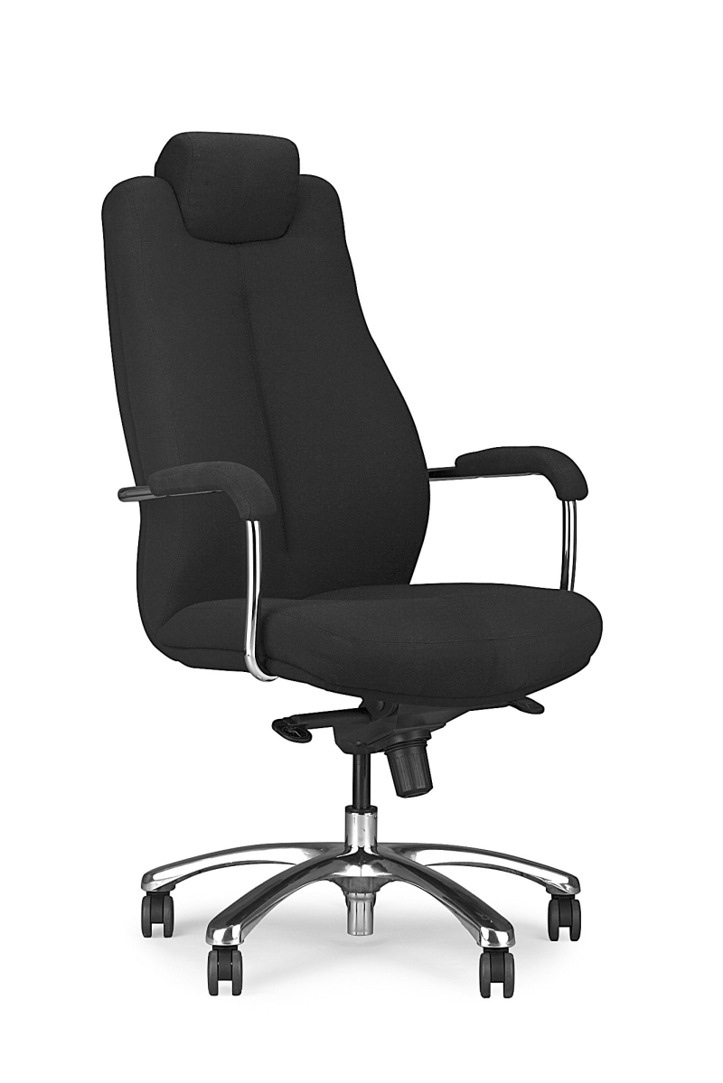 Fotel obrotowy SONATA XXL czarny atest do pracy 24/7