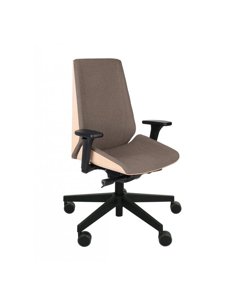 Fotel gabinetowy MOON WOOD BLACK