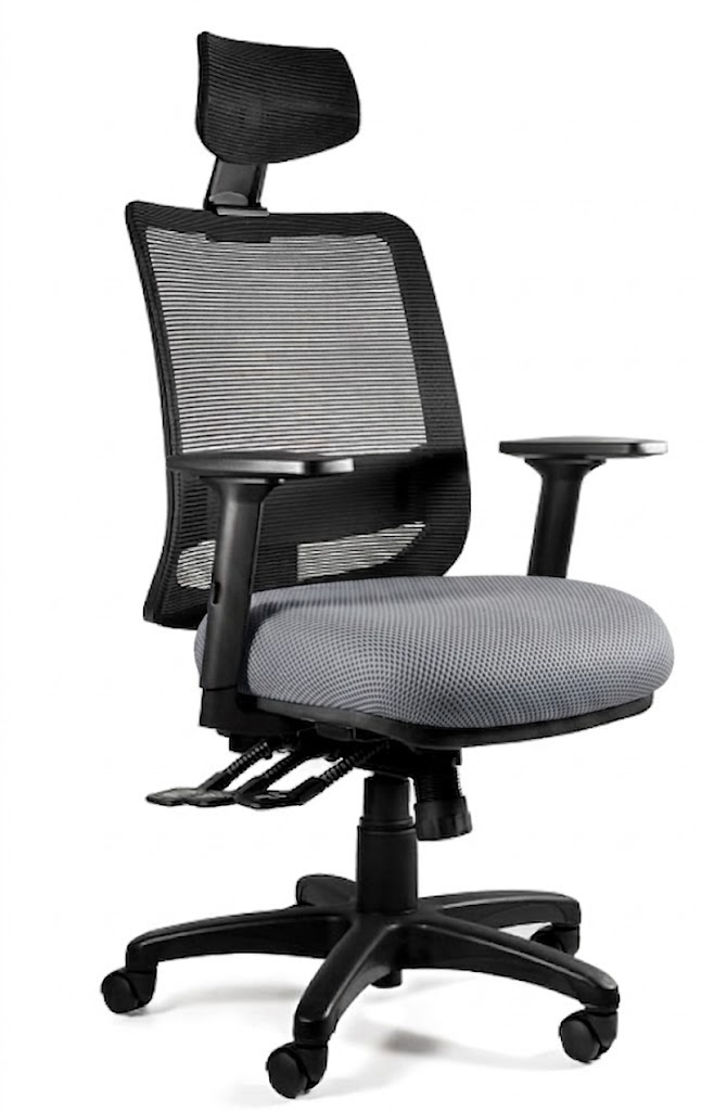 SAGA (1219)- SIATKA SM01 CZARNA-TKANINA BL417 SLATEGREY