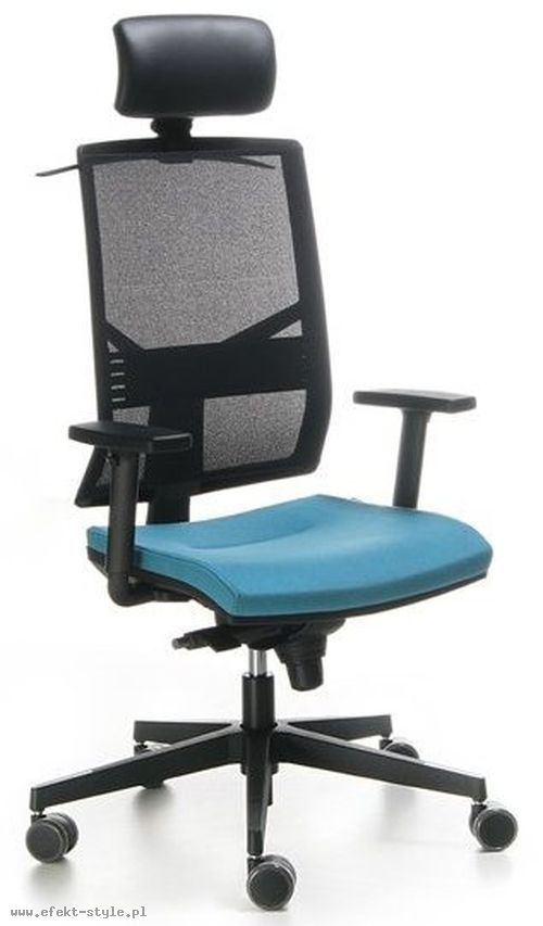 ELEVEN EL103 Fotel Biurowy black z zagłówkiem
