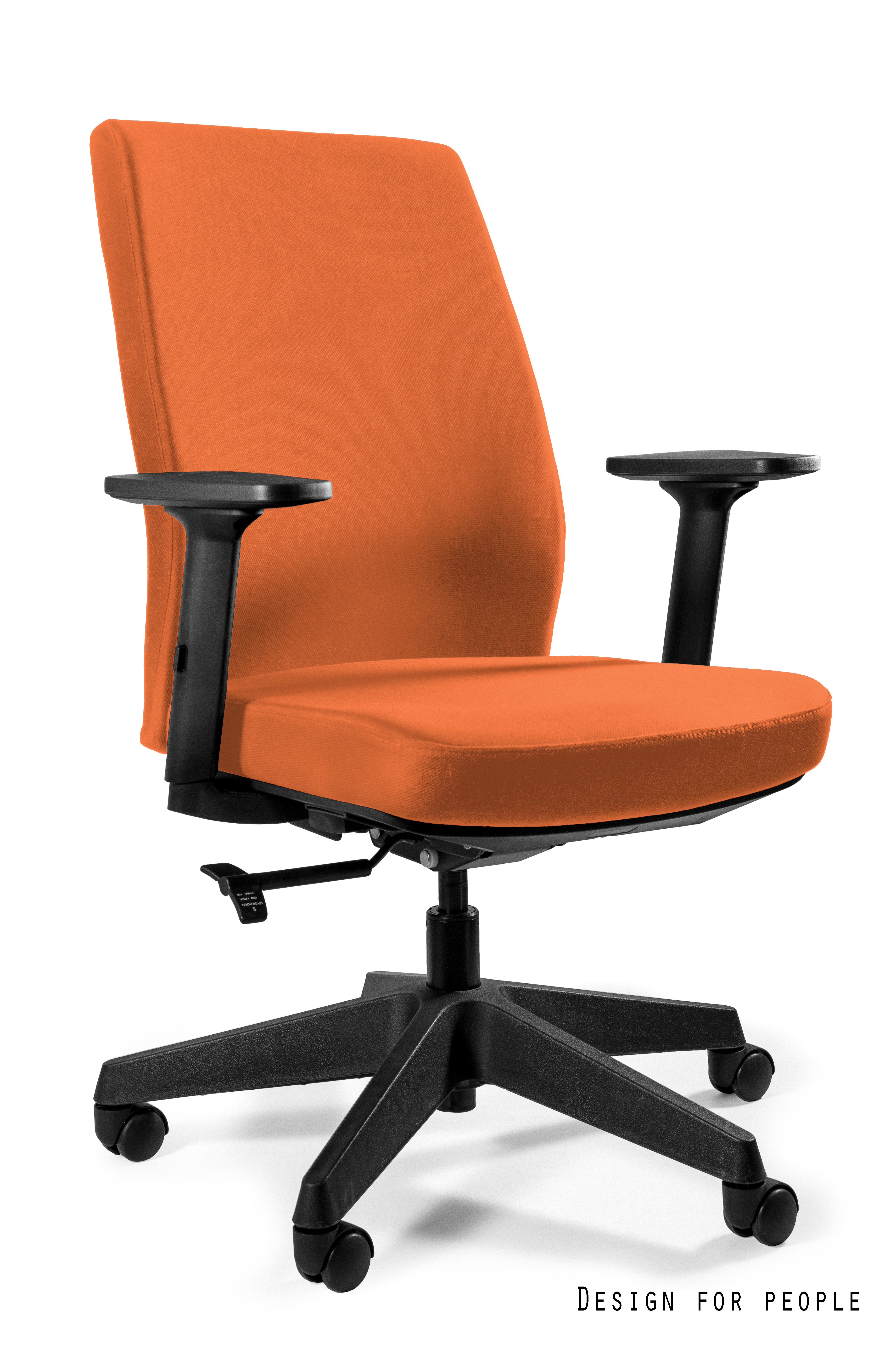 Fotel obrotowy WORK z atestem do pracy 24/7 - BL405 MANDARIN