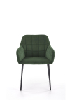 K305 krzesło czarny / ciemny zielony
