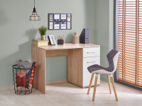 LIMA B-1 biurko dąb sonoma / biały