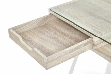 B33 biurko dąb sonoma-biały