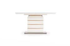 TORONTO stół rozkładany 140-180/80/76 cm, biały / dąb złoty