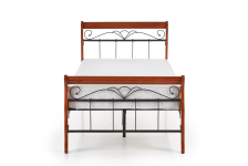 VERONICA łóżko 90 cm czereśnia ant./czarny