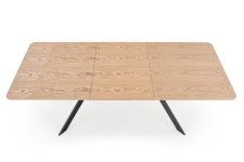 BACARDI stół rozkładany 160-220/90/76 cm, dąb naturalny / czarny