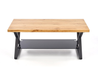 XENA PROSTOKĄT ława czarny / naturalny