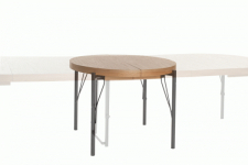 INFERNO stół rozkładany 100-300/100/76 cm, dąb naturalny - czarny