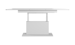 BUSETTI ława blat: biały mat, nogi: biały mat