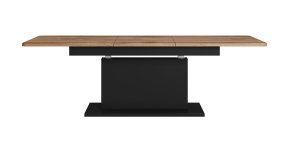 BUSETTI ława blat: dąb wotan, nogi: czarny mat